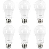 Linkind A19 LED Light Bulbs, 75 Watt Equivalent Dimmable Light Bulbs, E26 Base, 2700K Soft White, 13W 1100 Lumens, UL Listed FCC Certified, Lighting for Bedroom Living Room Home Office, 6 Packs