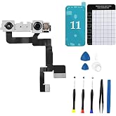 CLNGAI for iPhone 11 Front Camera Replacement | OEM New 12MP Face Front Camera Part Facing Lens Module with Repair Kit for A2111 A2223 A2221