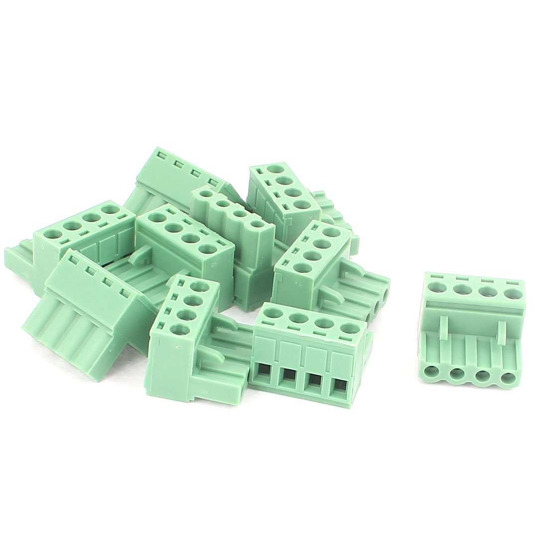 Sourcingmap 10Pcs KF2EDG 5.08mm Pitch 4 Pin Pluggable Teminal Blocks Socket