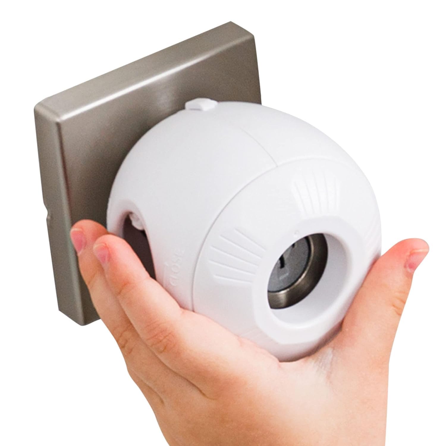 Photo 1 of Door Knob Safety Cover for Kids (6 Pack) Hard-to-Remove Dual-Lock Door Handle Covers for Kids - Reusable Baby Proof Door Knob Locks - Installs Easily, No Tools Needed (White)