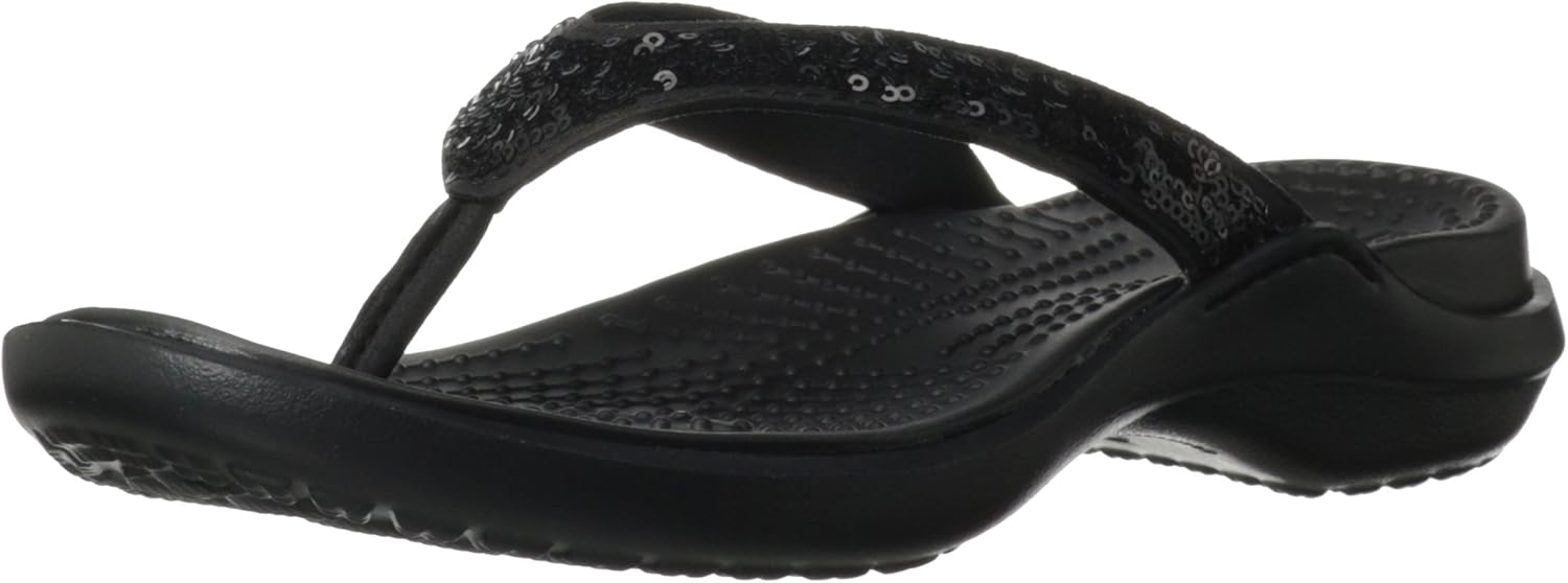 crocs sequin flip flop