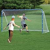 EZGoal 6-in-1 Multi-Sport Folding Tilting Backstop/Goal, Blue (Soccer, Baseball,Golf, Lacrosse, Hockey, Tennis)