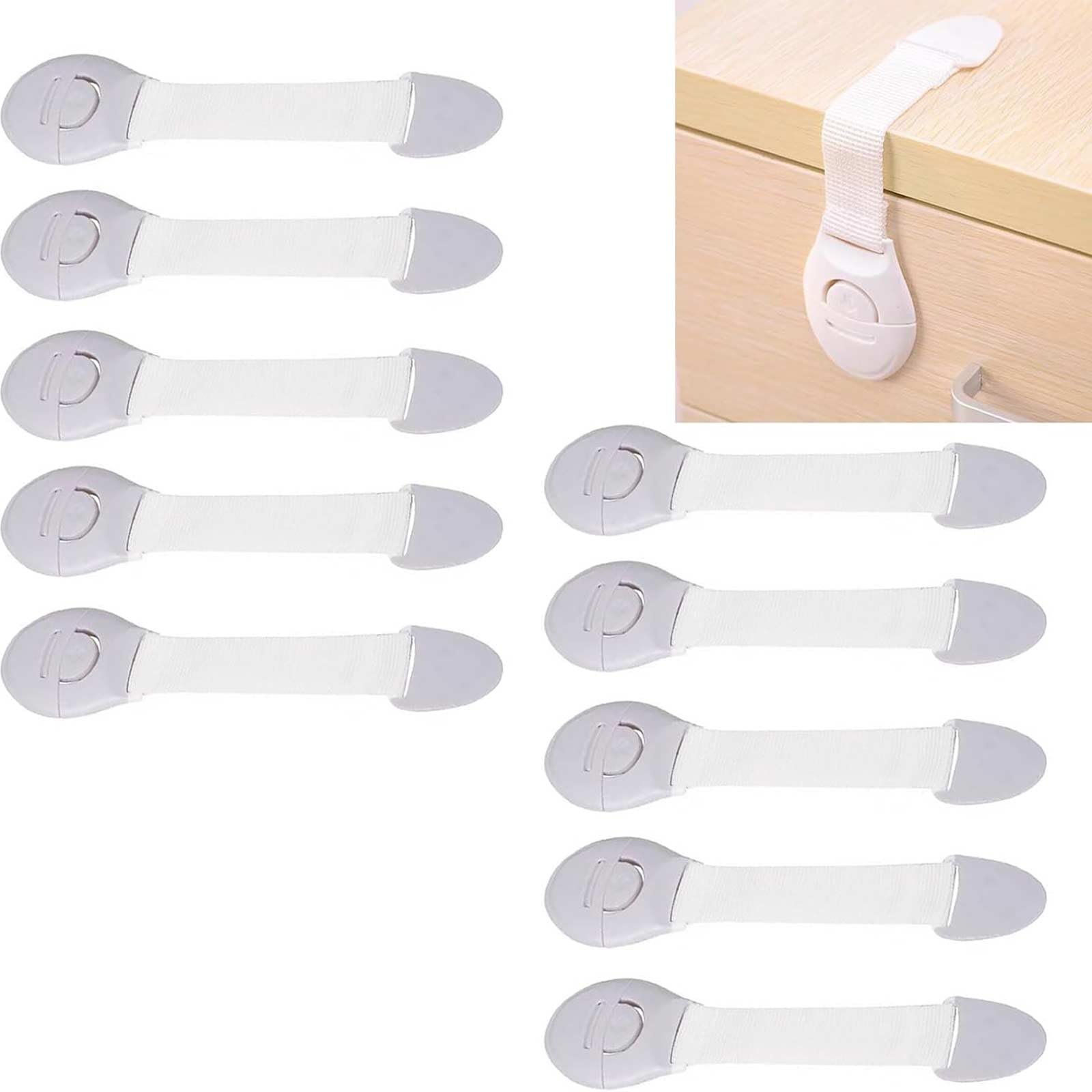 Child Safety Locks Baby Proofing Safety Guards Kit - Child Locks for Kitchen Cupboards - Easy to Install Fridge Drawer Lock - Child Safety Cupboard Locks - Cupboard Locks for Children,Baby proofing