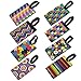 LJY Travel Luggage Suitcase Labels ID Tags Business Card Holder, Set of 8