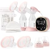 NCVI Electric Breast Pump 8782, Portable Hospital-Grade Double Pump | 4 Modes 9 Levels, Anti-Backflow, Rechargeable Quiet Breastfeeding Pump for Efficient Comfortable Use at Home, Work or Travel