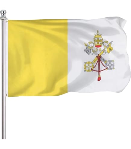 Amazon.com : AZ FLAG - Vatican City Flag - 2x3 Ft - 100D Polyester