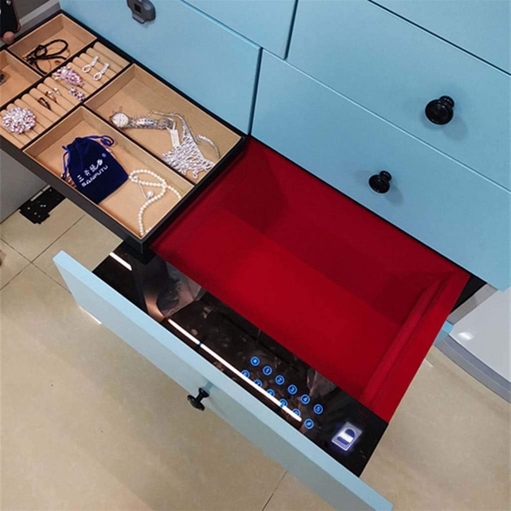 Mgo Safe Safety Cabinet Hidden Safe Biometric Lock Drawer Lock File Cabinet Fingerprint Cabinet Lock Smart Electronic Cabinet Lock USB Charging (Size : B): Home & Kitchen