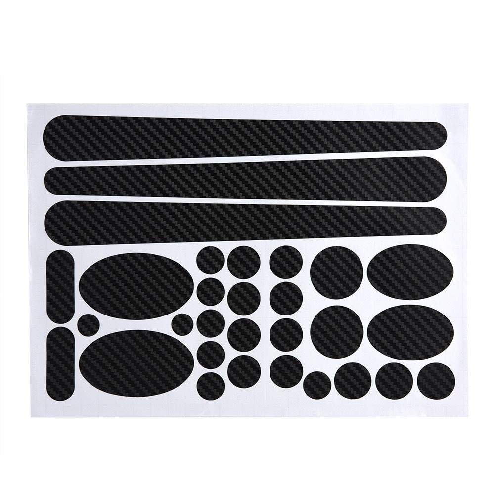 Bike Frame Sticker, Plastic Chain Stay Decal Stickers for Mountain Bike Chain Protective (Black)