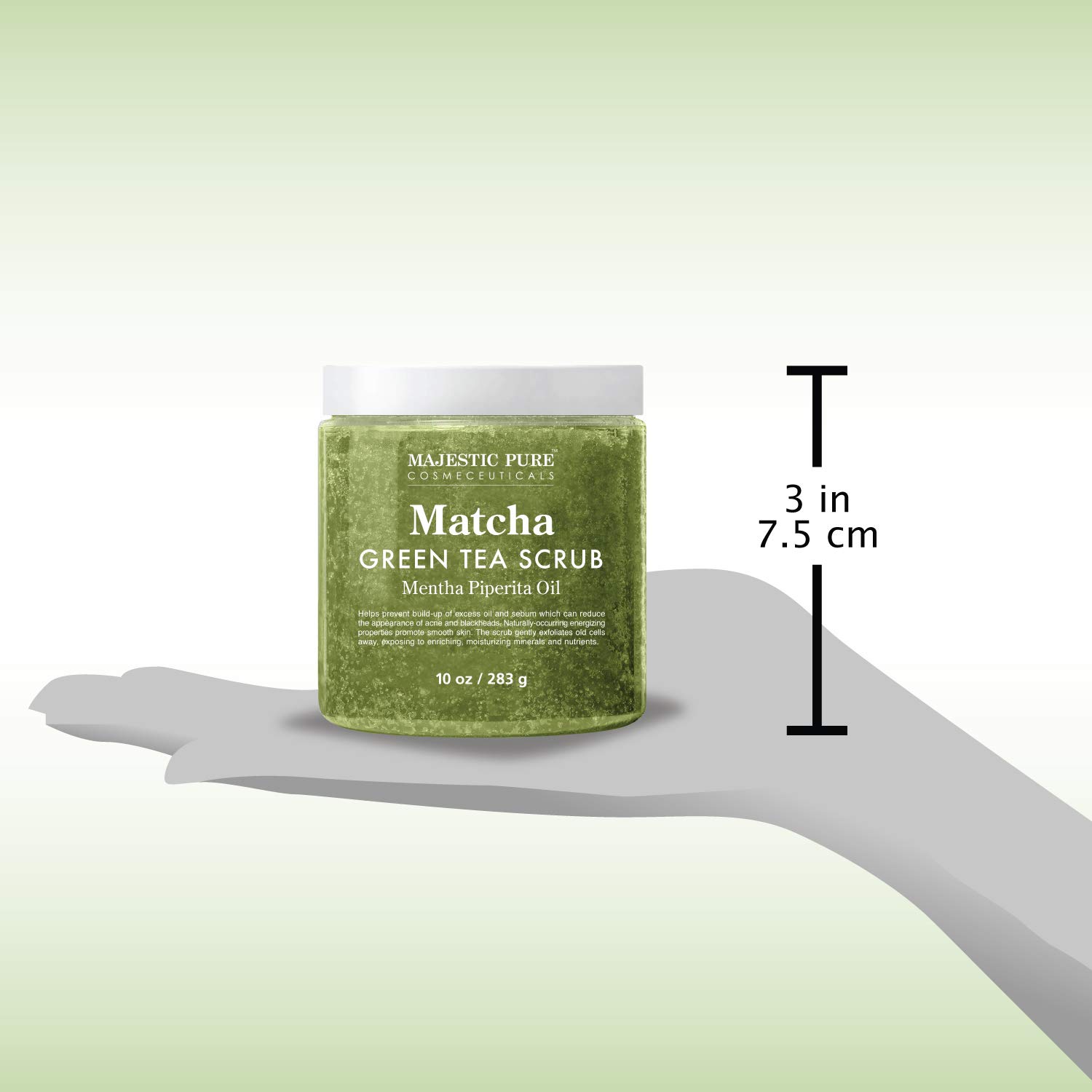 Matcha Green Tea Body Scrub for All Natural Skin Care - Exfoliating Multi Purpose Body and Facial Scrub Moisturizes and Nourishes Face and Skin - 10 oz - Great Gift for Her : Beauty