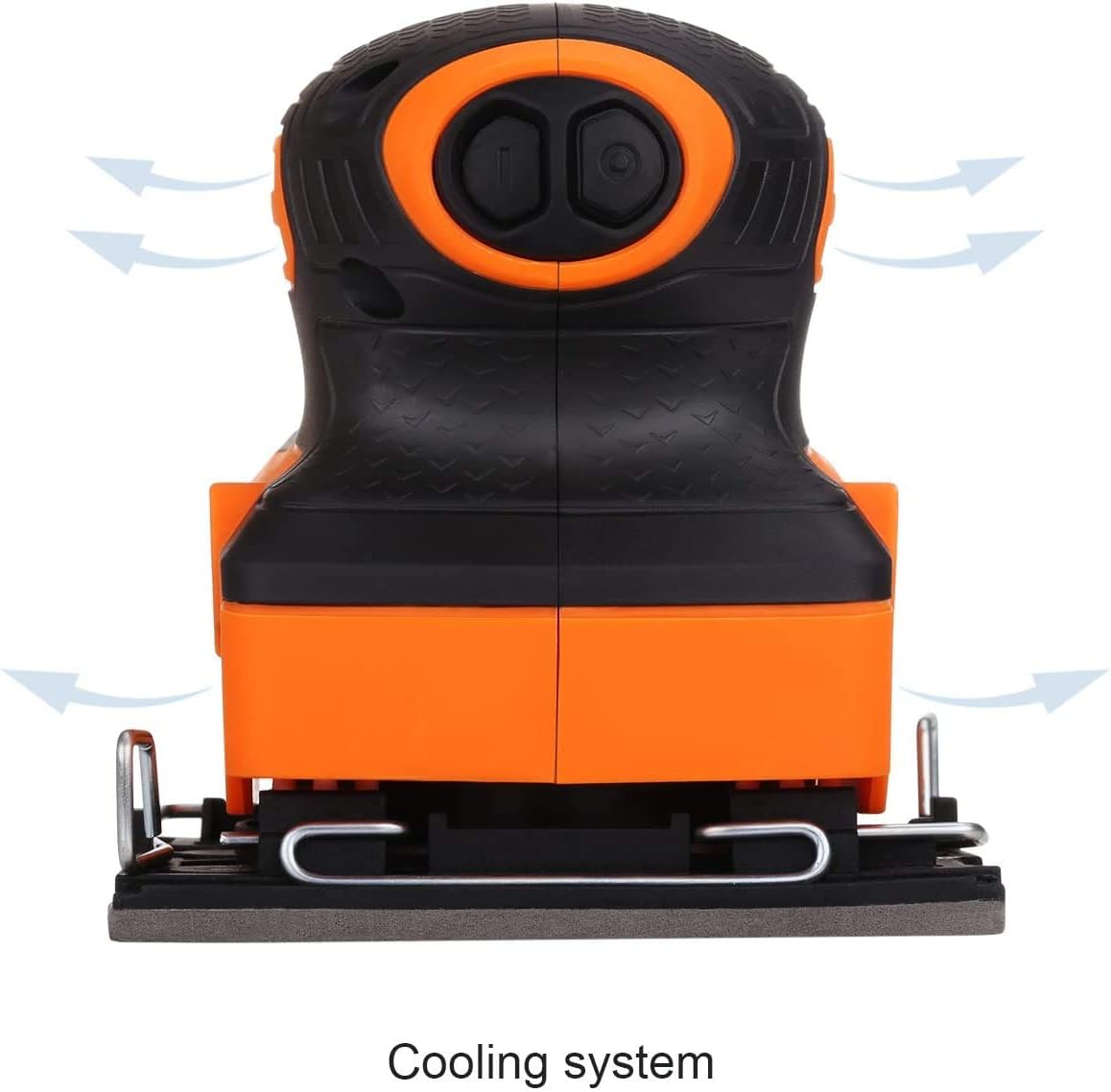 TACKLIFE 1/4 Sheet Sander, 2.2A Palm Sander with Copper Motor, 15,000 RPM, Dust-proof Switch, Soft Rubber Protection, Low Tremor for DIY Sanding PSS01A: Home Improvement