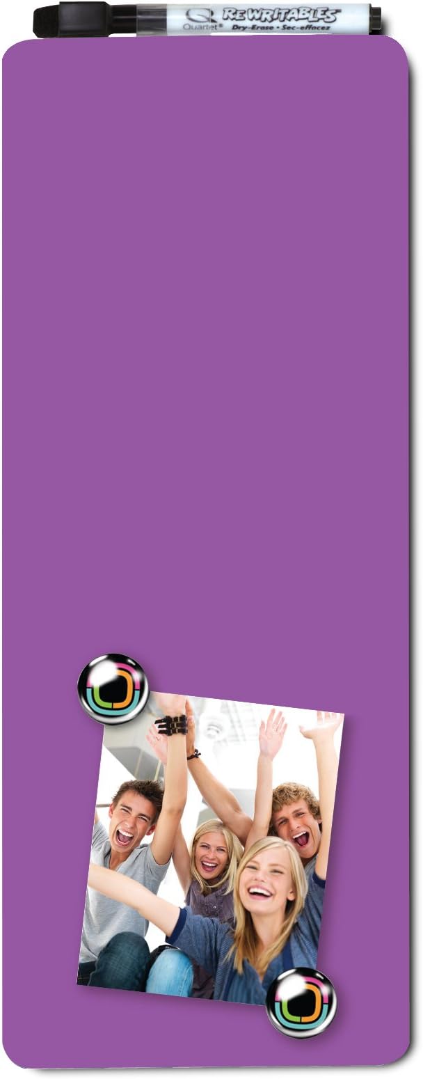 Nobo Quartet Magnetic Dry Erase Strip Board - 140 x 360 mm, Purple