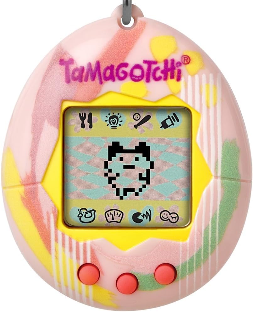 Bandai Tamagotchi Original Art Shell Cyber Pet with Chain 90s Toy