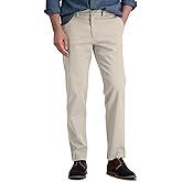 Haggar Mens Life Khaki Comfort Flat Front Straight Fit Chino Pant