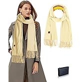 Lionrose Heated Scarf for Women Rechargeable,Men Electric Heating Scarf for Neck with Battery, Intelligent Scarves