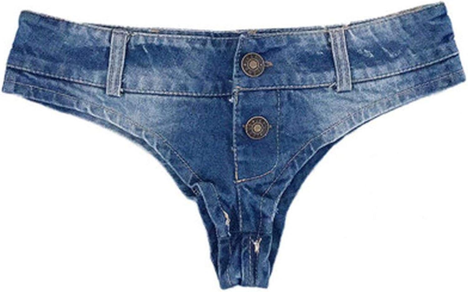 low waist jeans and thong