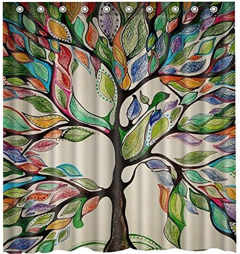 Tree of Life Gorgeous Like Leather 66"(w) x 72"(h) Bath Shower Curtain
