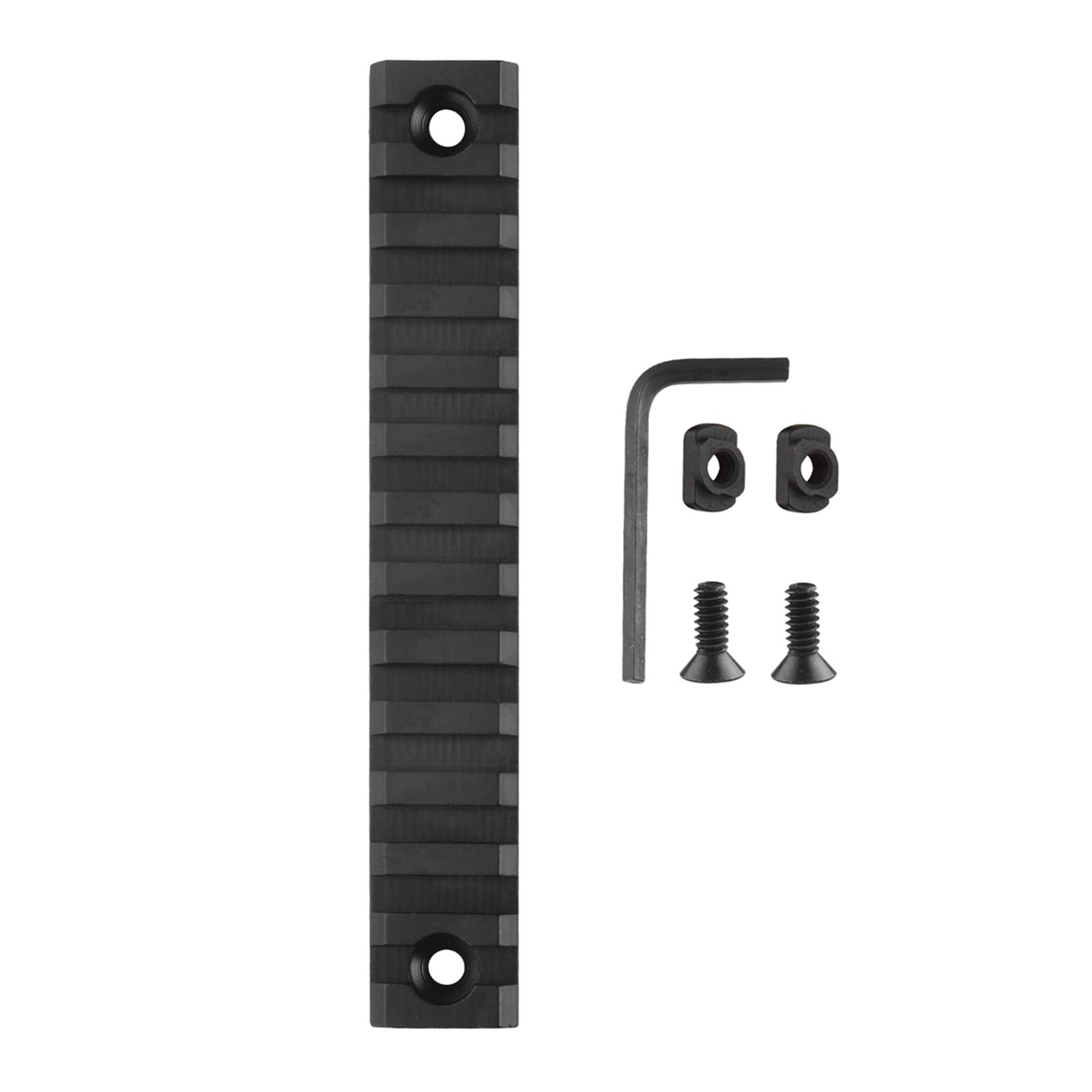 Picatinny Rail Section Handguard Rail Mount Base Adapter Aluminum Airsoft Accessories CJ/YGDG-01 (M, 13-Slot, 1 Set)