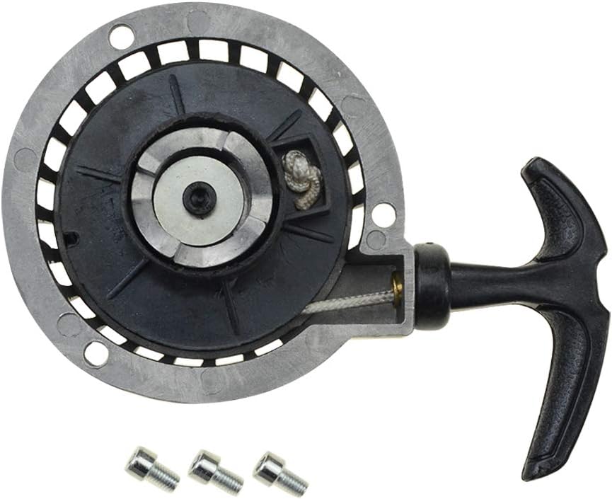 WOOSTAR Recoil Pull Starter with 3 Bolts Replacement for 2 Stroke 47cc 49cc Pocket Bike Mini Moto ATV 4 Wheeler Quad - Image 3