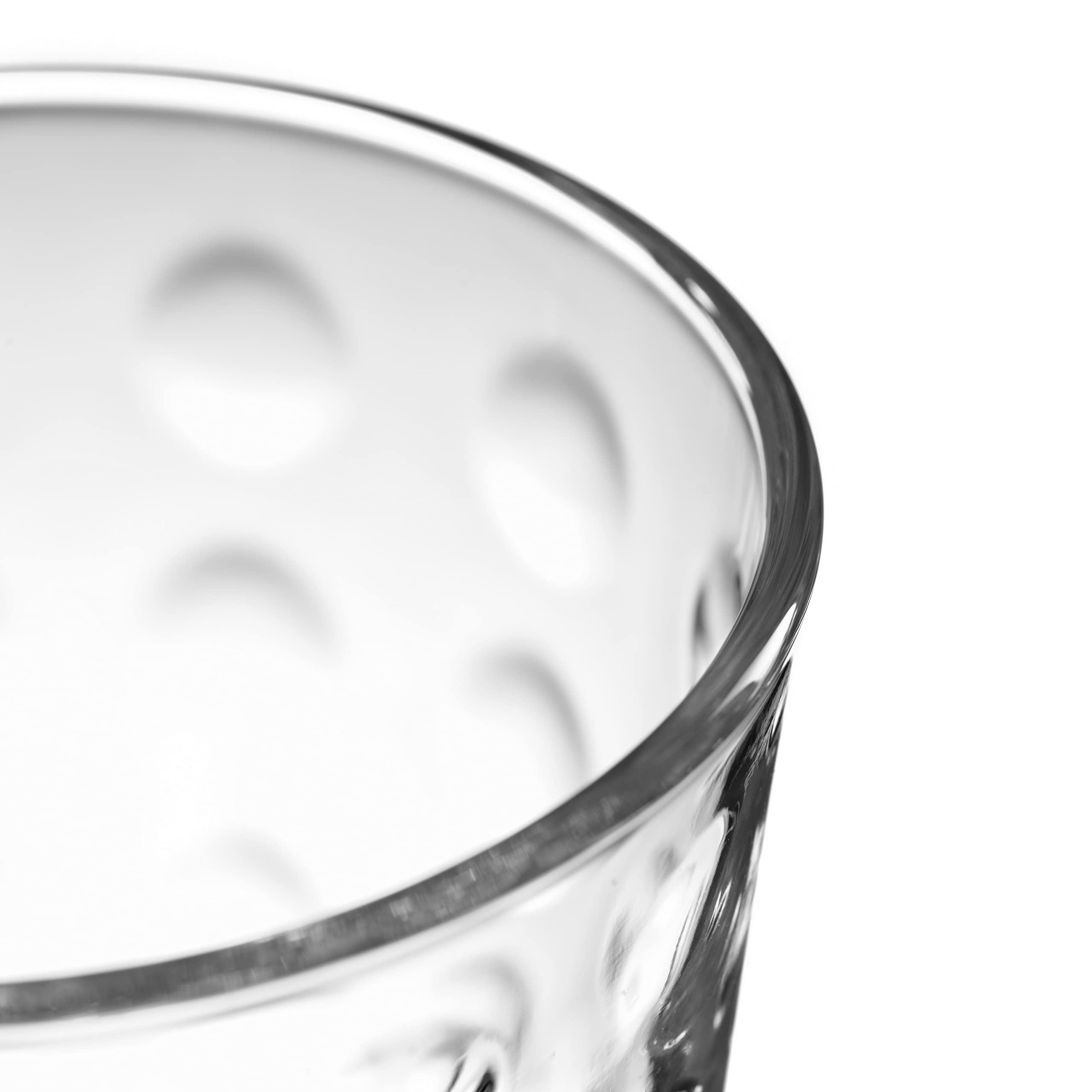 LEONARDO HOME Trinkglas Optic, Set mit Innenrelief, Trink-Gläser in konischer Form, 300-ml Füllvolumen, 6-teilig, 012684, Klar, 6 Stück (1er Pack), 6 5