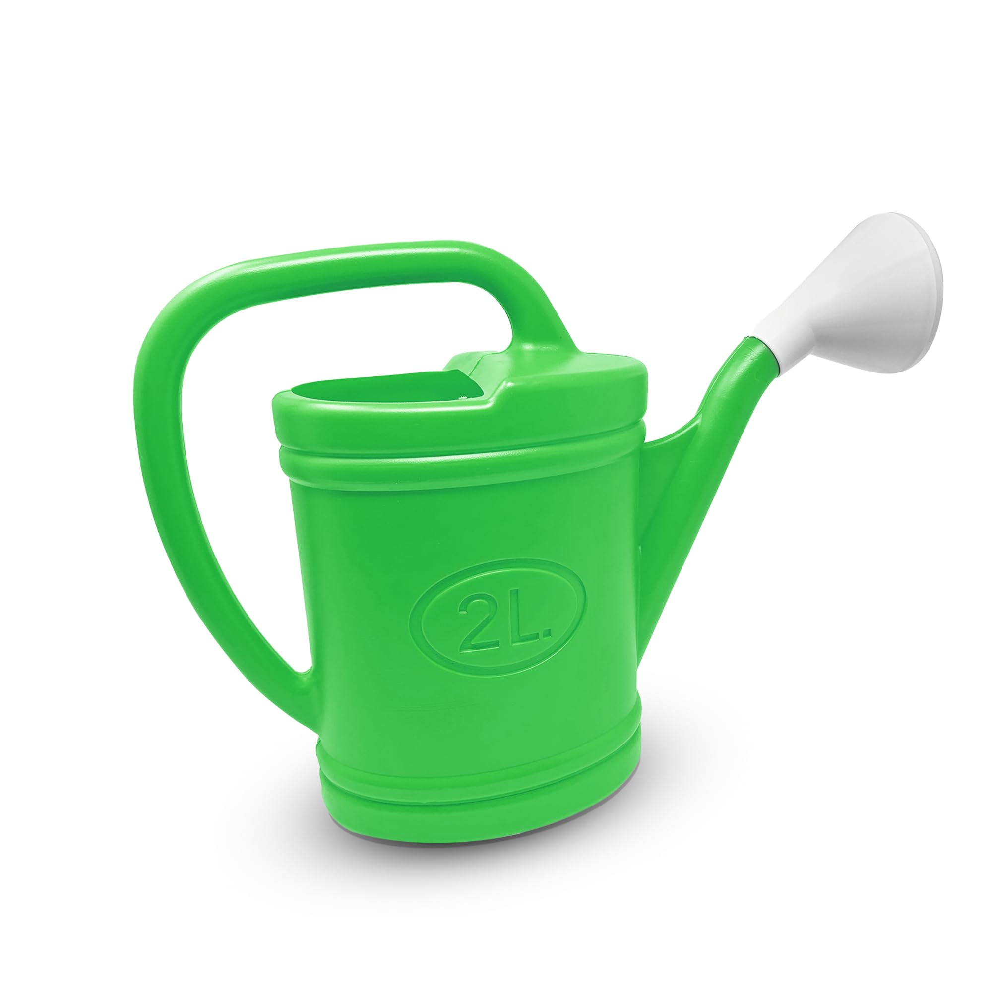 Watering Can Plastic Lightweight Water Sprayer Watering Bottle Detachable Sprinkler Rose for Garden Outdoor House Flower Bonsai Plant (2L, Green - Plastic Watering Can)
