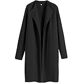 ANRABESS Women's Long Cardigans Sweater 2025 Fall Dressy Casual Lapel Knit Warm Trench Coatigan Oversized Blazer Jacket Coat