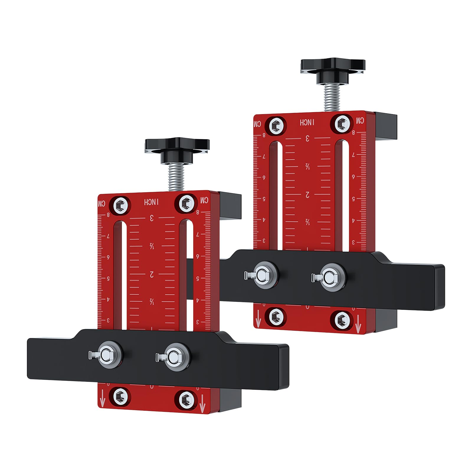 Cabinet Door Positioning Jig, Adjustable Cabinet Door Installation Positioner Aluminum Alloy Cabinet Hardware Jig Cabinet Door Mount Locator for Woodworking (2)