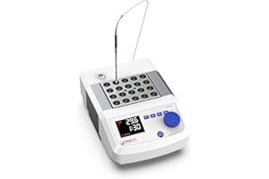 PRECIPETTE Lab Dry Bath Incubator Heater, LED Digital Display Programmable Heating Block Incubator, Including 20 x 1.5mL Aluminium Heating Block, up to 150°C, Stability of ±0.2°C