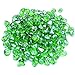 onlyfire 10-Pounds Fire Glass Diamonds for Propane Fire Pit, 1 Inch Reflective Firepit Glass Rocks Stones for Gas Fireplace and Fire Pit Table, Emerald Green