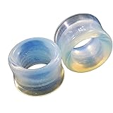 Bandaru Organics Opalite Double Flared Flesh Tunnels