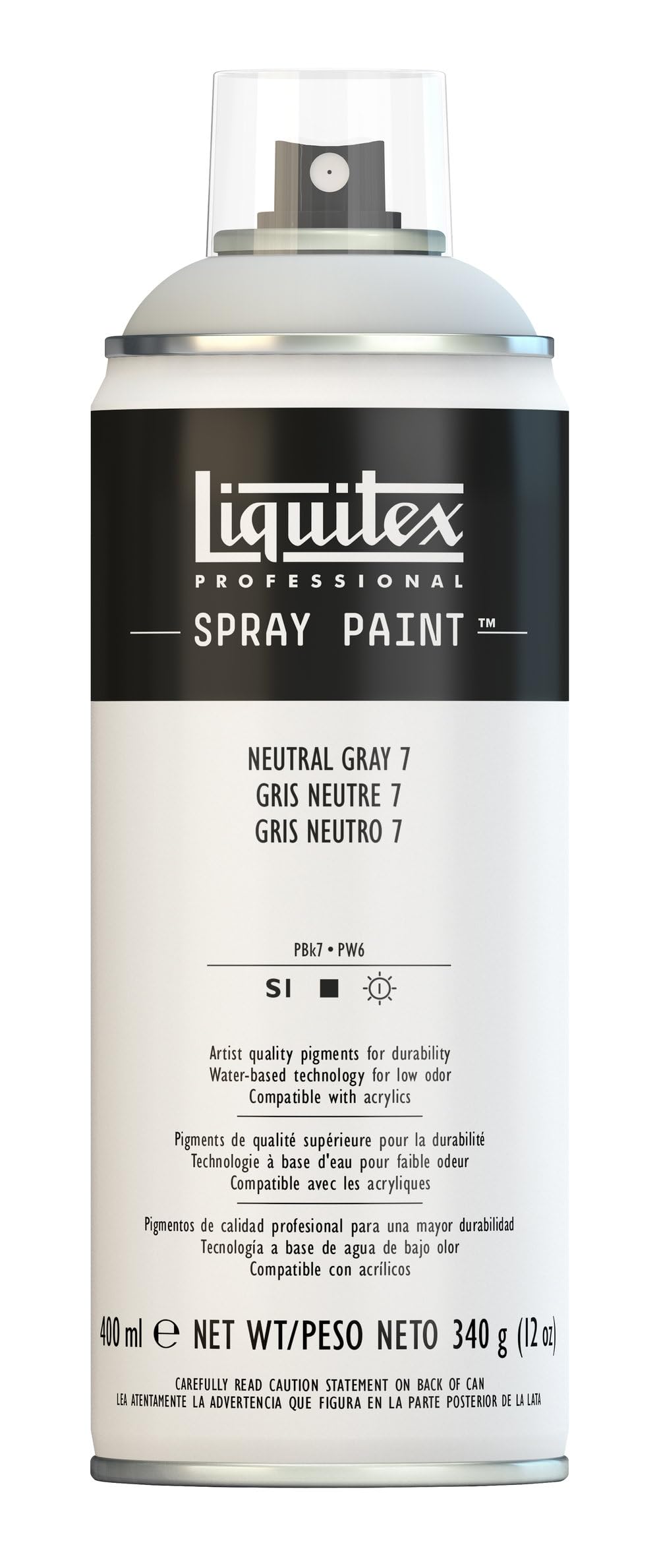 Liquitex 4457599 Professional Spray Paint 400 ml, Neutral Grey 7