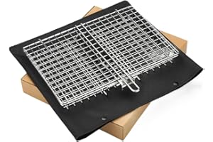 Stainless Steel Foldable BBQ Clamp for Fish, Chicken, Meat, and Corn Grilling – Multifunctional Cooking Rack with Secure Lock