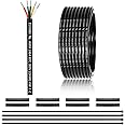 22 Gauge 5 Conductor Electrical Wire 25FT, UL 2464 22 AWG 5 Wire Cable Tinned Copper PVC Stranded 22/5 Core Wire for LED Lighting, Outdoor Low Voltage Extension Cable, Automotive etc.