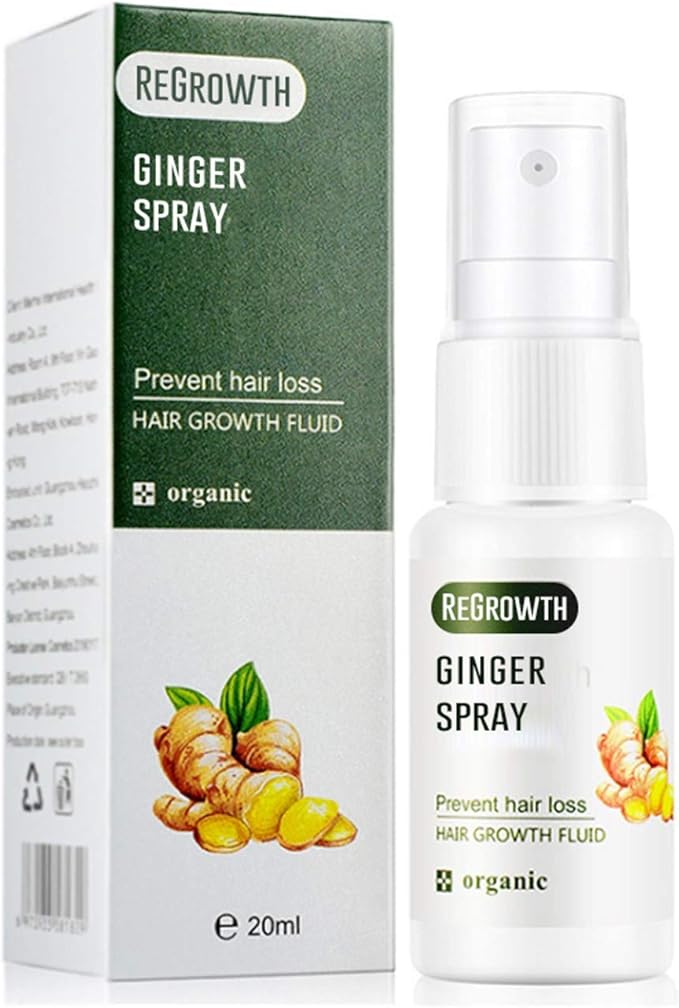 Hair Regrowth Ginger Spray,Plant Hair Growth Serum,Fast Hair Growth