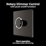 BG Electrical Intelligent Single Wall Dimmer Switch 200W Black Nickel view 5