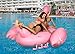 Inflatables Giant Pink Flamingo Pool Float + 3 Flamingo Beverage Holders - PUMP INCLUDED