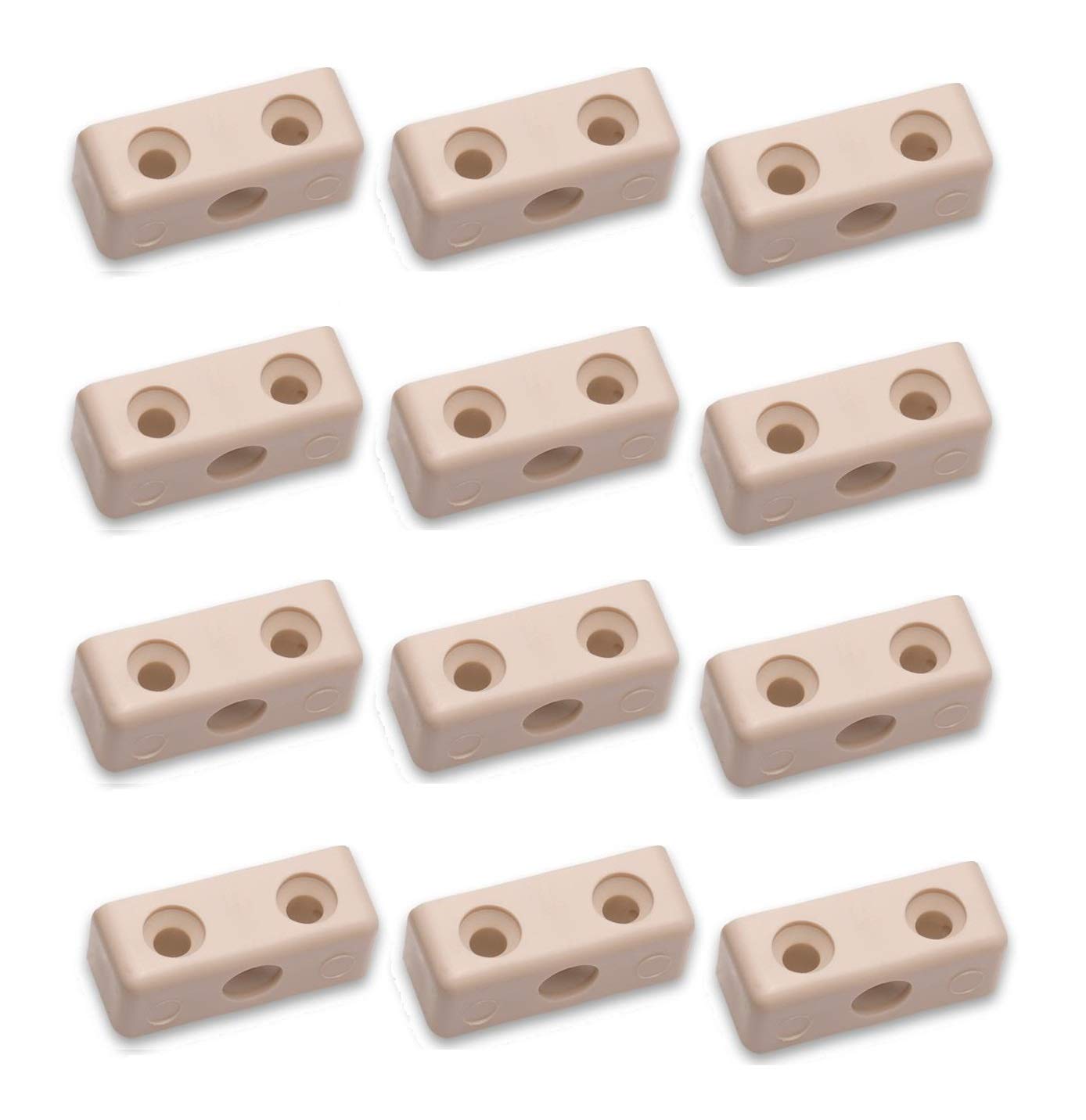 TERF® 50 Pcs Heavy Duty Modesty Block Wood & Furniture Jointing Connector - Beige — image 1