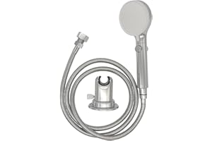 G-SUNNY RV Outdoor Shower Head Kit with Garden Hose Fitting and Suction Cup - RV Outside Shower - Easily Installed and Removed On Outside of Camper(RV Shower Head Kit with on/off switch, chrome)