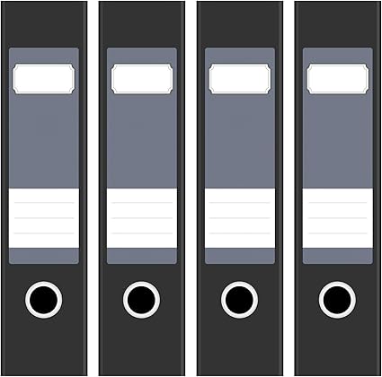 4 Ordnerrucken Etiketten Fur Breite Akten Ordner Farbe Blau Grau Design Ruckenschilder Aufkleber 6cm Breit Selbstklebend Beschreibbar Amazon De Burobedarf Schreibwaren