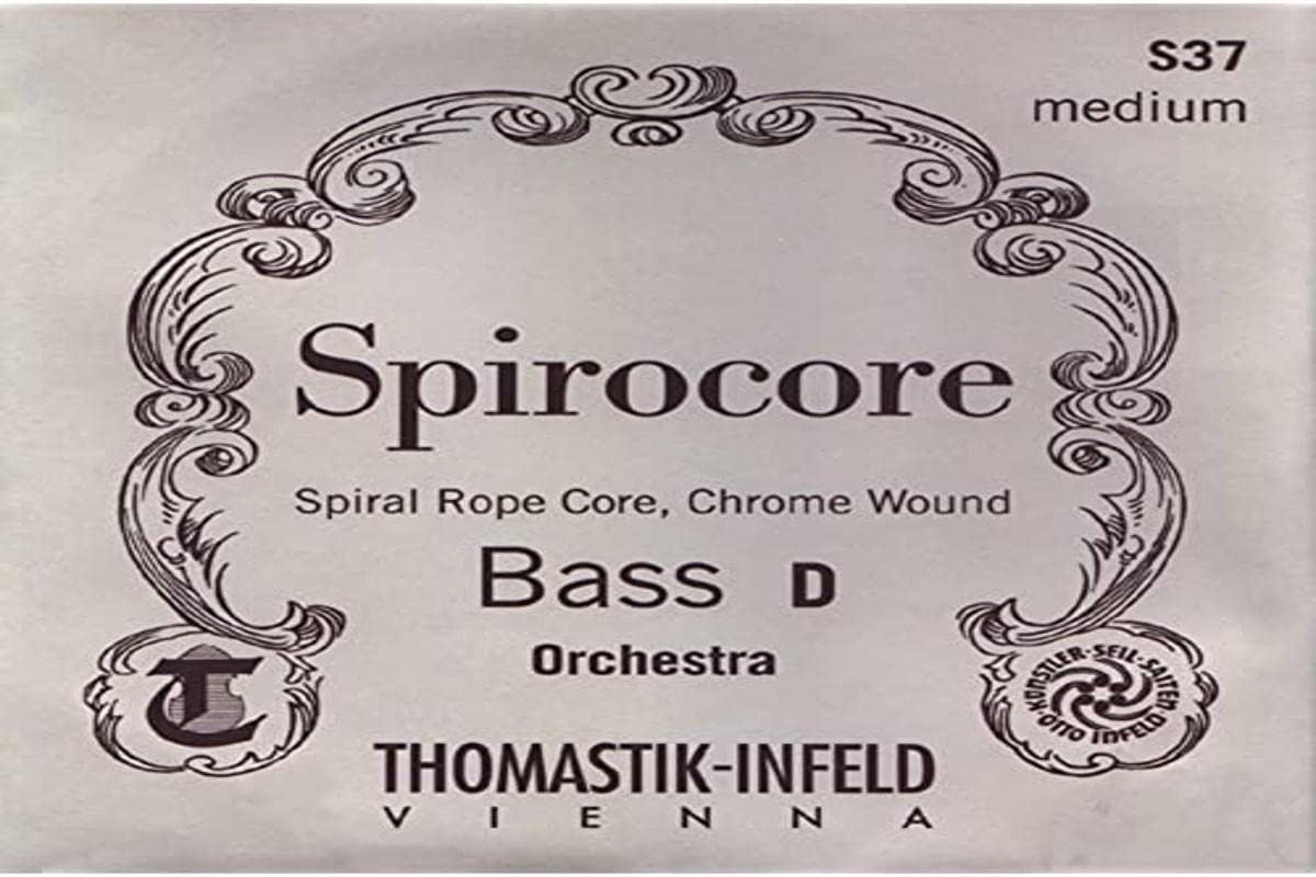 Thomastik single string for double bass 1/4 Spirocore - G string spiral core, chrome wound, orchestral tuning, medium
