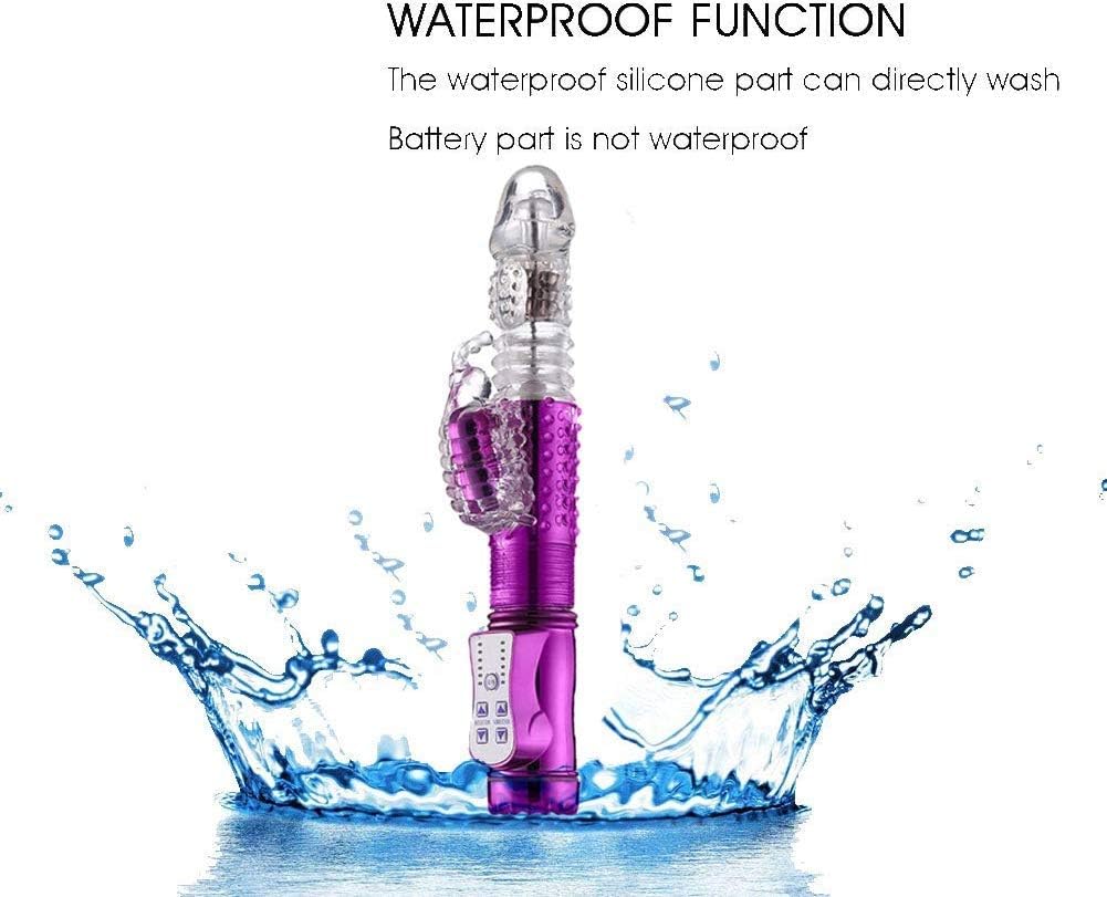 Big Size Thrusting Fluttering Butterfly Body Msaager - 12 Speeds 4 Rotating Versatility Wand for Women Waterproof Quiet