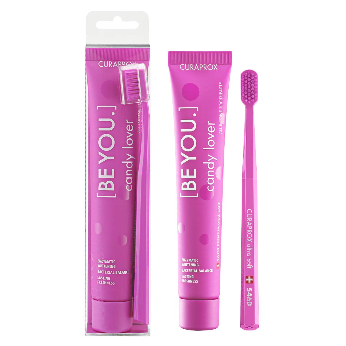 Curaprox Be You Candy Lover Whitening Toothpaste,pink 90 ml