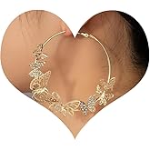 Butterfly Earrings for Women Gold Butterfly Hoop Earrings Big Butterfly Statement Earrings Trendy Butterfly Dangle Earrings Jewelry Gift for Her