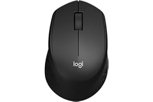 Mouse Sem Fio Logitech M330 SILENT com Clique Silencioso, Design Destro, Bateria de 18 Meses, Receptor USB, Compatível com Windows, macOS, ChromeOS e Pilha Inclusa - Preto