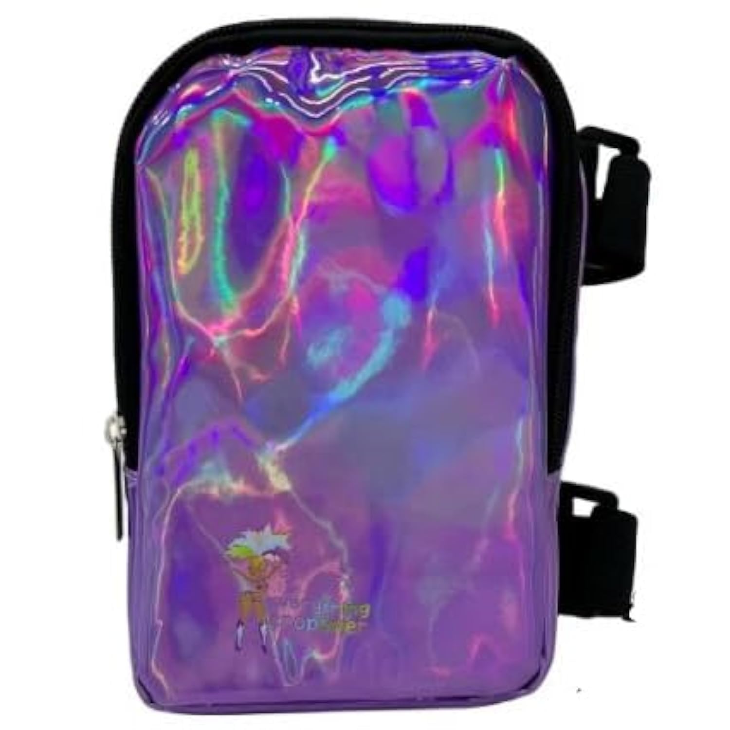 Holographic Thigh Bag | Leg Harness for Women | Outdoor Waist Pouch | Carnival Hiking Travel Fanny Pack with Adjustable Straps | Purple