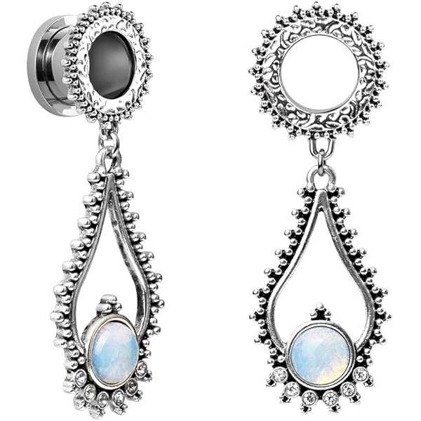 Kolach 1 Pair Stainless Steel Ear Gauges Piercing Stainless
