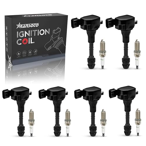 thumbnail image 2 of 6 Ignition Coils & 6 Spark Plugs Set For Nissan Maxima, Murano, Pathfinder, Infiniti - Carbole UF349 2 of 4