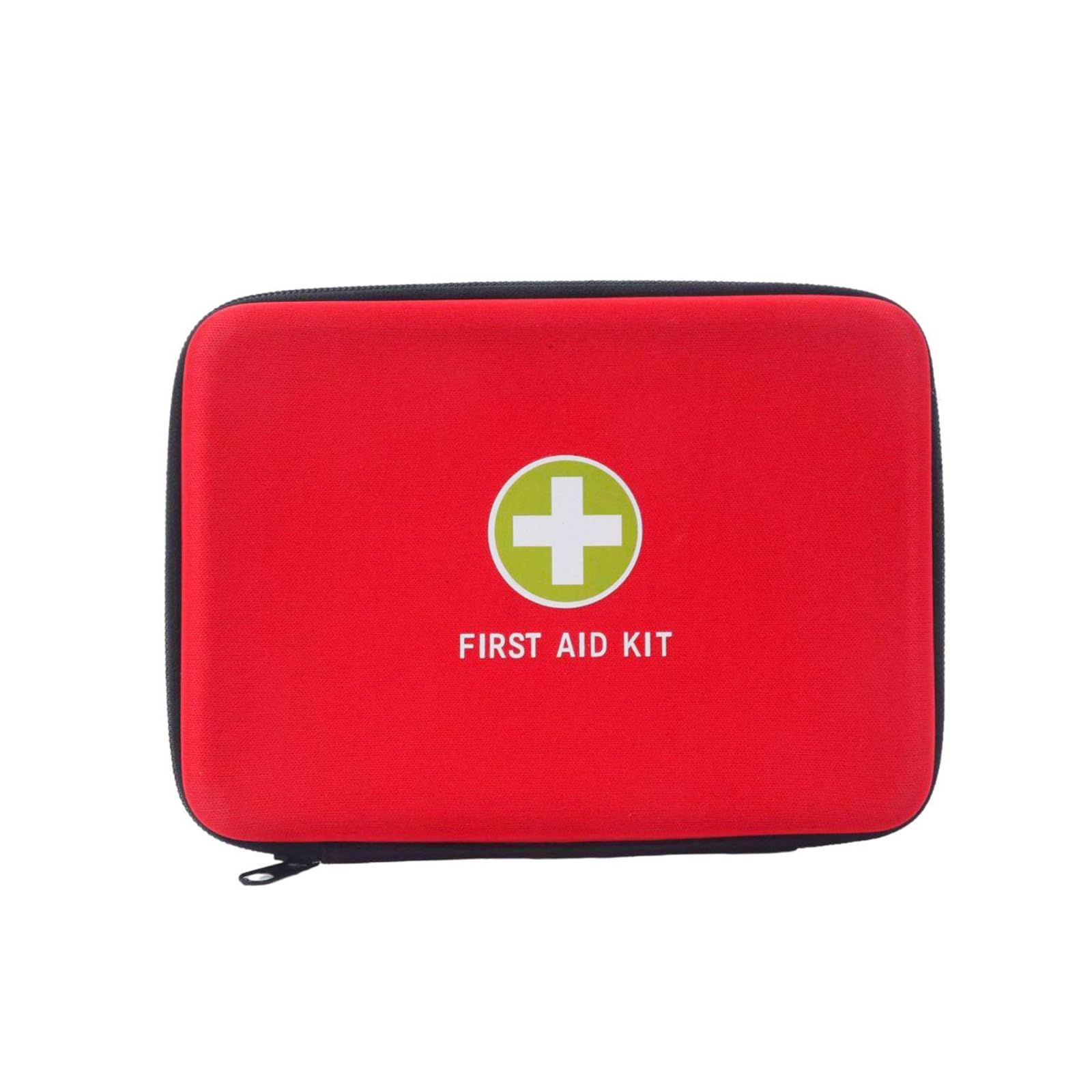 Jipemtra First Aid Hard Shell Case - EVA Red Medical Case for Home, Health, Emergency, Camping (Red SQG)