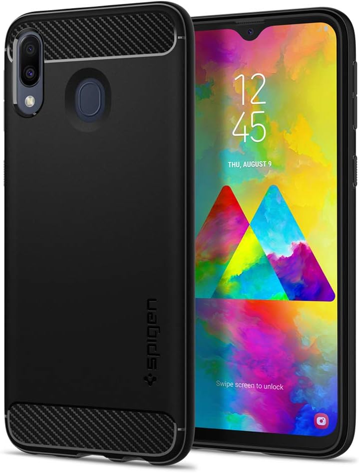 Spigen Rugged Armor designed for Samsung Galaxy M20 case cover - Matte Black