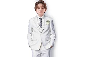 mengfeiyuaner Boys Suit Formal Suits for Boy Slim Fit Kids Suit for Teen Boy Toddler Dress Boys Wedding Communion