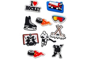 Sports Shoe Charms,Baseball Volleyball Softball Soccer Football Basketball Hockey Shoe Charms Accessories Pack for Boy Girl W